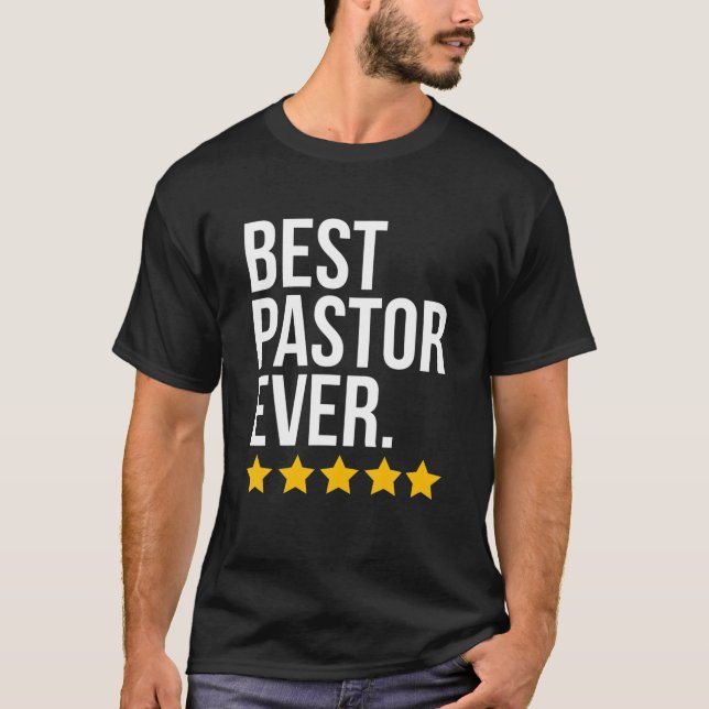 Camiseta Melhor Pastor Ever Bishop Sacerdoso (Frente)