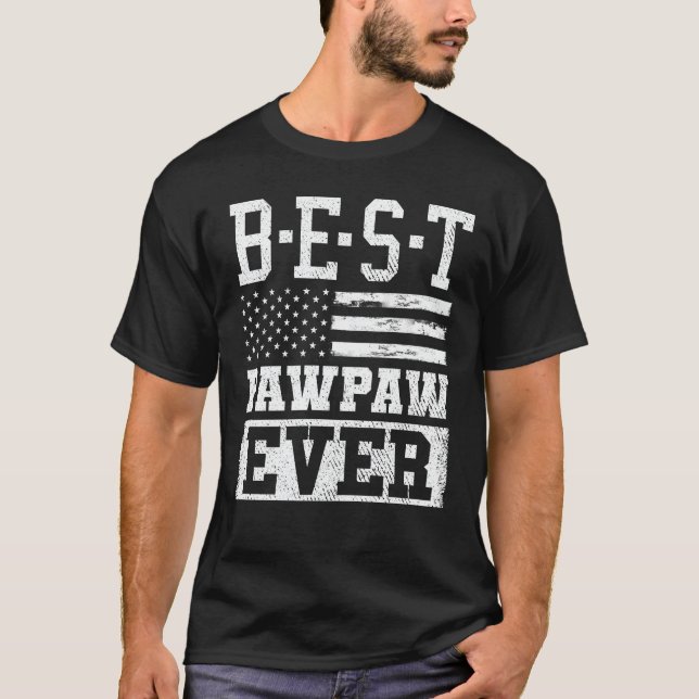 Camiseta Melhor Pawpaw Nos Nossos Sinalizador Dia de os pai (Frente)