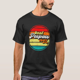 Camiseta Melhor PeePaw do Dia do Pai Avô Retro Vintag