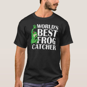 Camiseta Melhor Pegador de Rãs do Mundo com Grog Verde Apar