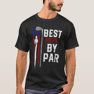Camiseta Melhor Pepe De Golfe Do Par Vovô Bandeira Golfer A