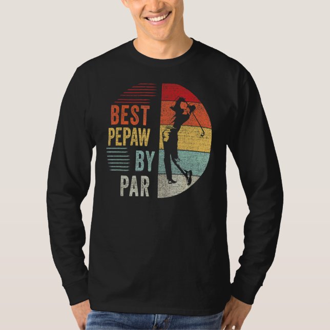 Camiseta Melhor Pepe De Golfe Do Par Vovô Golfer (Frente)