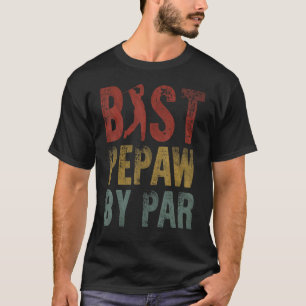 Camiseta Melhor Pepe Do Dia de os pais Par Vovô Golfe Golfe