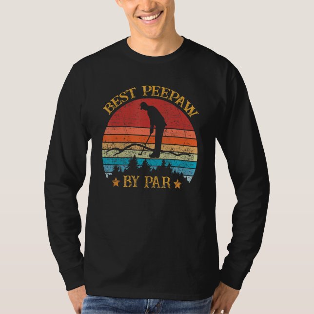 Camiseta Melhor Pera De Golfe De Dia de os pais De Par (Frente)
