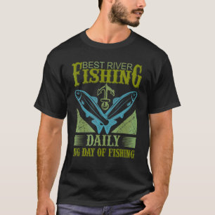 Camiseta Melhor Pesca de Rio Grande Dia de Pesca Diária