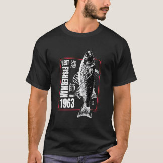 Camiseta Melhor Pescador Desde 1963 Pescando 60º 60