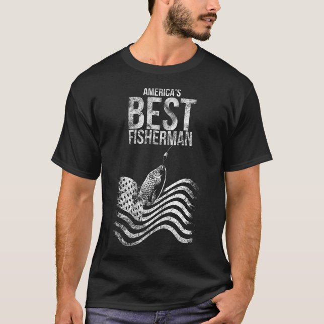 Camiseta Melhor pescador dos EUA (Frente)