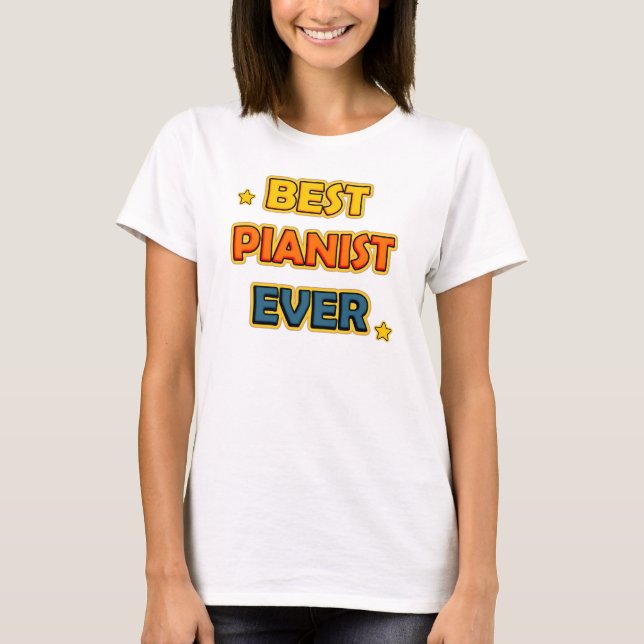 Camiseta Melhor Pianista De Sempre (Frente)