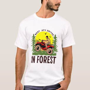 Camiseta Melhor Piloto de ATV na Floresta