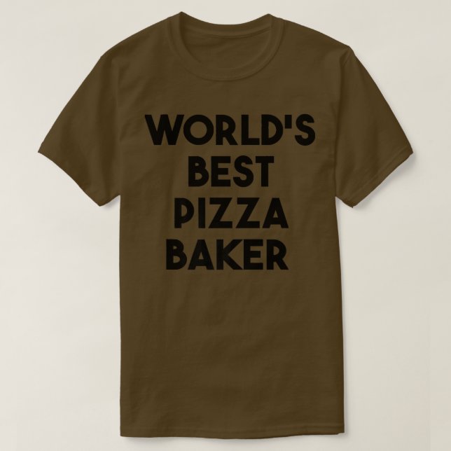 Camiseta Melhor Pizza Baker do Mundo (Frente do Design)
