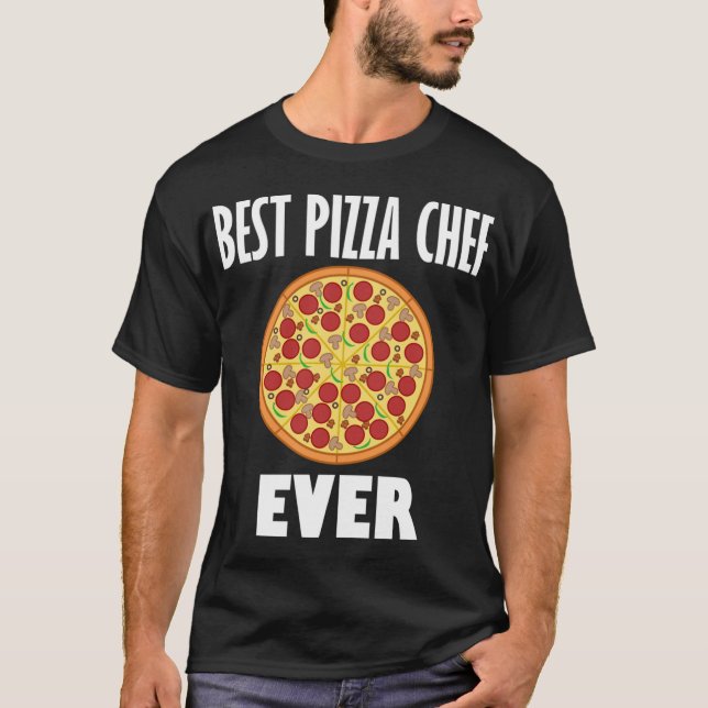 Camiseta Melhor Pizza Chef Funny Pizza Fazer Hobby (Frente)