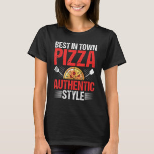 Camiseta Melhor Pizza da Cidade Estilo Autêntico Pizza Ass