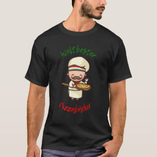 Camiseta Melhor Pizza do Mundo Salami Pizza Itália Idea