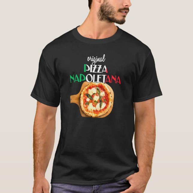 Camiseta Melhor Pizza Margherita Original Pizza napolitana  (Frente)