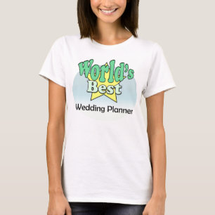 Camiseta Melhor Planeador de Casamentos do Mundo
