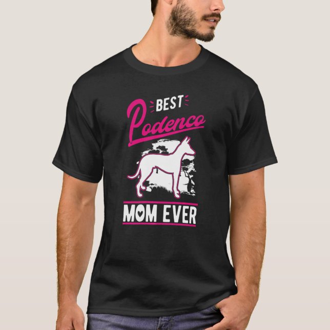 Camiseta Melhor Podenco Mãe Nunca (Frente)