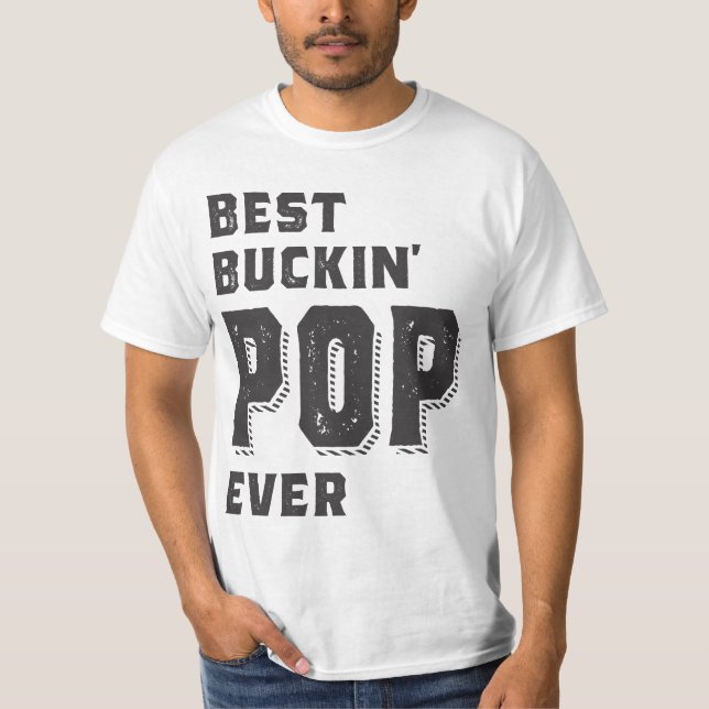 Camiseta Melhor Pop de Buckin Nunca (Frente)