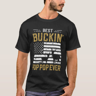 Camiseta Melhor Pop de Buckin Pop De Gift Deer Hunter Co.