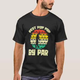 Camiseta Melhor Pop de Pop por Par Golfer Grandpa Retro G
