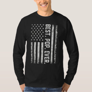 Camiseta Melhor Pop de Sempre Bandeira Americana Vintage Pa