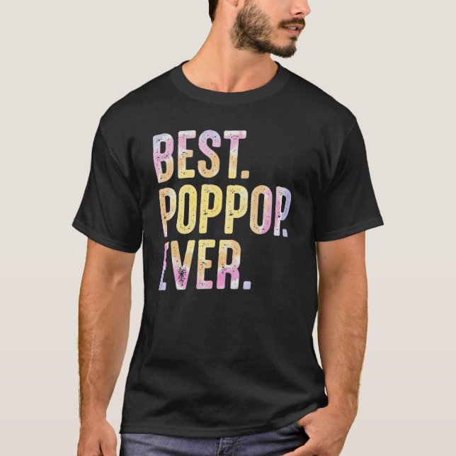 Camiseta Melhor Pop Popular dos Homens Da Vovô do Pai (Frente)