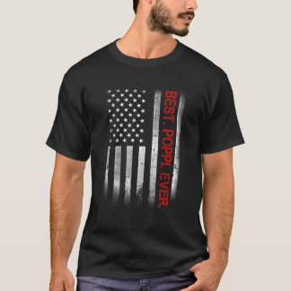 Camiseta Melhor Poppi Alguma Vez Vintage - Bandeira America