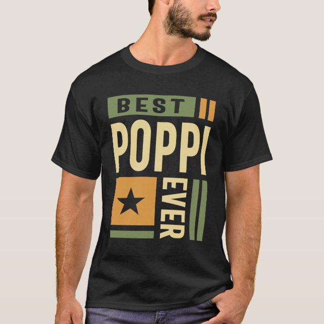 Camiseta Melhor Poppi Do Mundo | DIA DE OS PAIS (Frente)