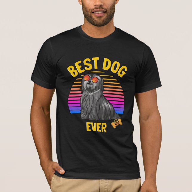 Camiseta Melhor Porco Havanês jamais Retro (Frente)