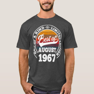Camiseta Melhor Presente De 55 Anos De Aniversário, Em Agos