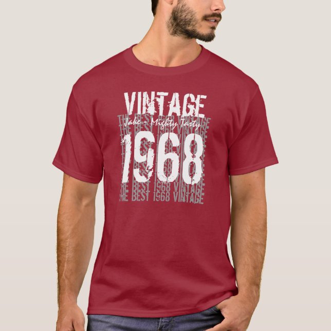 Camiseta Melhor Presente de Aniversário de 1968 (Frente)