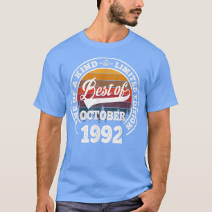 Camiseta Melhor Presente De aniversário de 30 anos De Outub