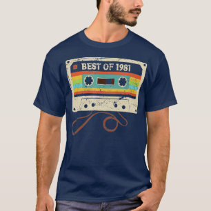 Camiseta Melhor presente de aniversário de 40 anos de 1981