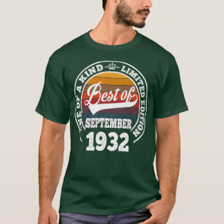 Camiseta Melhor Presente De Aniversário De 90 De Setembro D