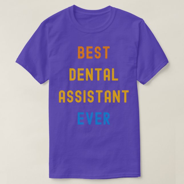 Camiseta Melhor Presente De Apreciação Do Assistente Dental (Frente do Design)