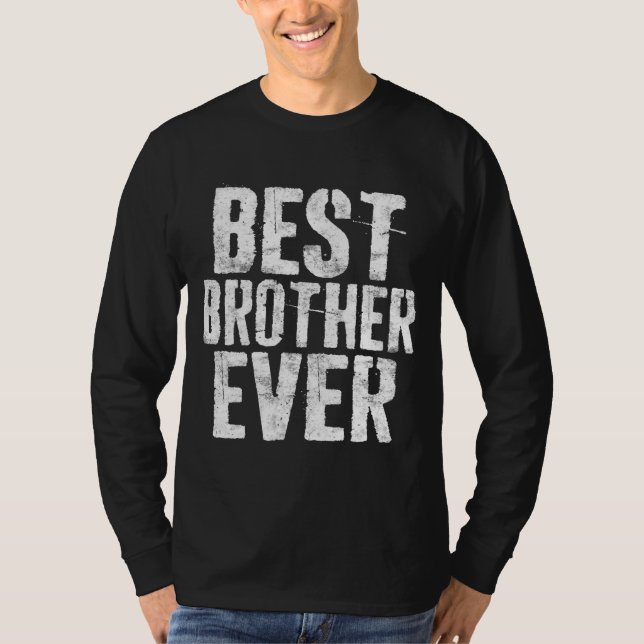 Camiseta Melhor Presente de Dia de os pais Irmão (Frente)