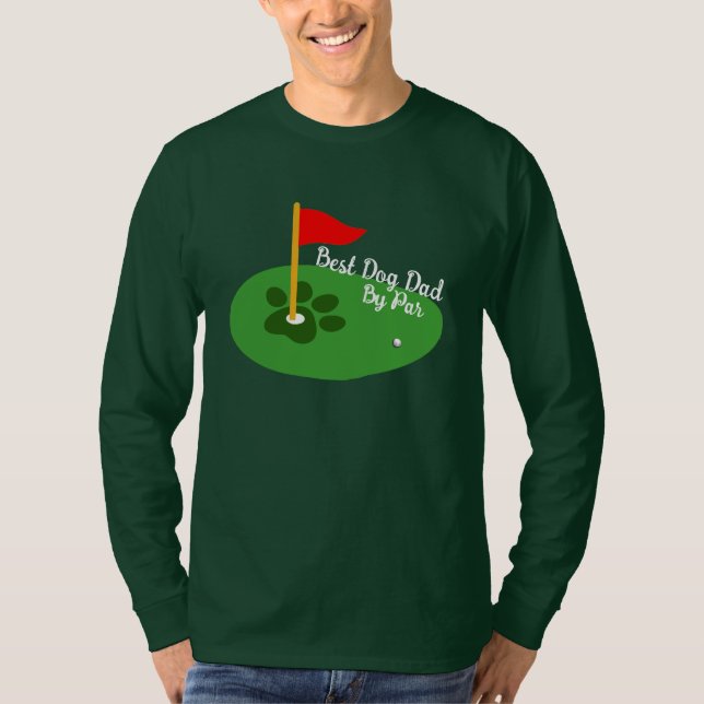 Camiseta Melhor presente de golfe no Pai de golfe (Frente)