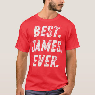 Camiseta Melhor Presente de Nome do Retro James Ever