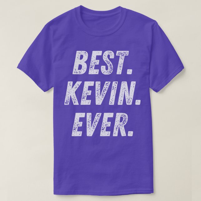 Camiseta Melhor Presente de Nome do Retro Kevin Ever (Frente do Design)