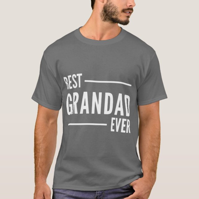 Camiseta Melhor Presente de Vovô de Todos os Tempos (Frente)