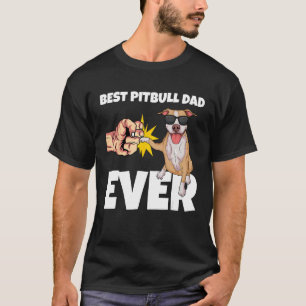 Camiseta Melhor Presente Divertido para Pai Pitbull Dono de