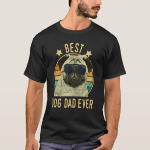 Camiseta Melhor Presente do Dia dos Pais Pug para o Melhor 