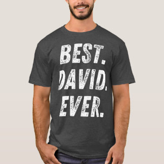 Camiseta Melhor Presente do Nome do Retro David Ever