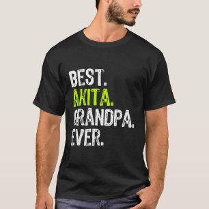 Camiseta Melhor Presente do Vovô Akita Ever Dog Lover