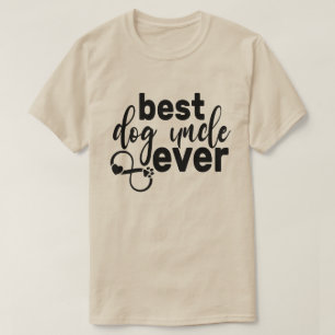 Camiseta Melhor Presente Legal no Dia do Tio Cachorro Nunca