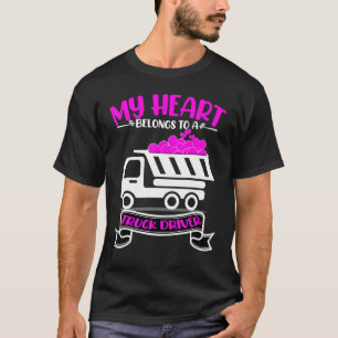 Camiseta Melhor Presente Para a Esposa do Caminhoneiro Dia