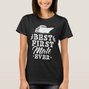 Camiseta Melhor Primeiro Companheiro de Sempre Iate Barco N