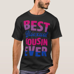Camiseta Melhor Primo Bissexual Alguma Vez Família Orgulho