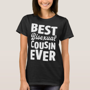 Camiseta Melhor Primo Bissexual Alguma Vez Família Orgulho