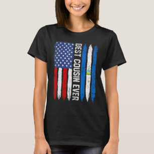 Camiseta Melhor Primo Dia de os pais Nicarágua Bandeira R d