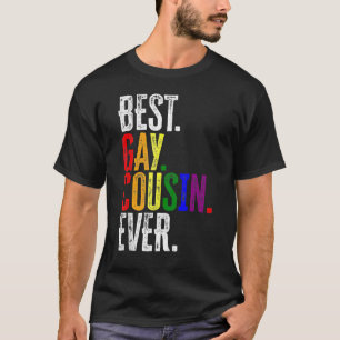 Camiseta Melhor Primo Gay Ever Rainbow Lgbt Pride